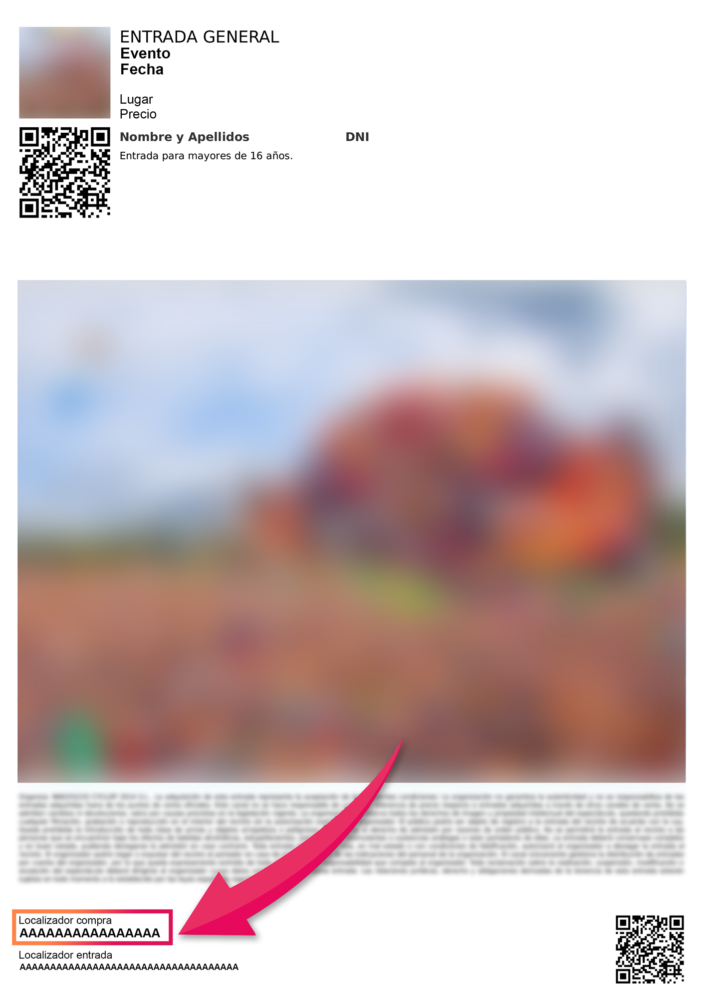 example ticket